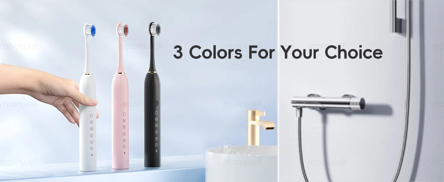 Mornwell Portable Water Flosser with Electric Toothbrush Combo:Gums Care - Brushing & Flossing for Adults, Travel Use, D52 & X3