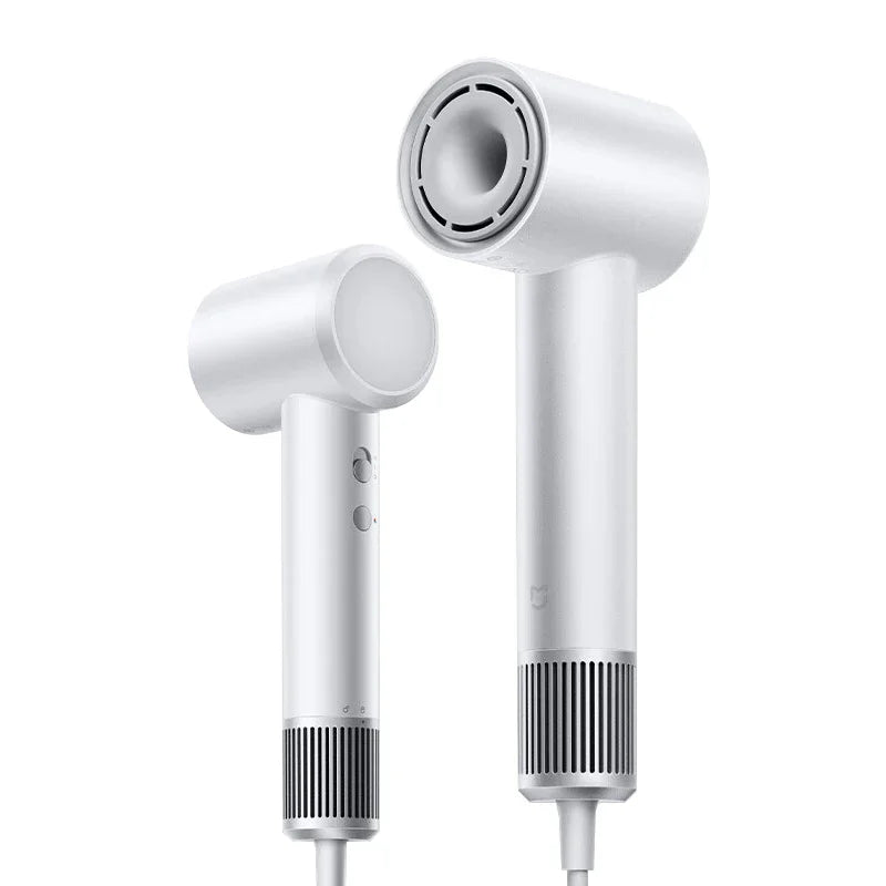 Mijia H501 white high-speed hair dryer with powerful airflow and sleek, compact design for fast, salon-style drying.
