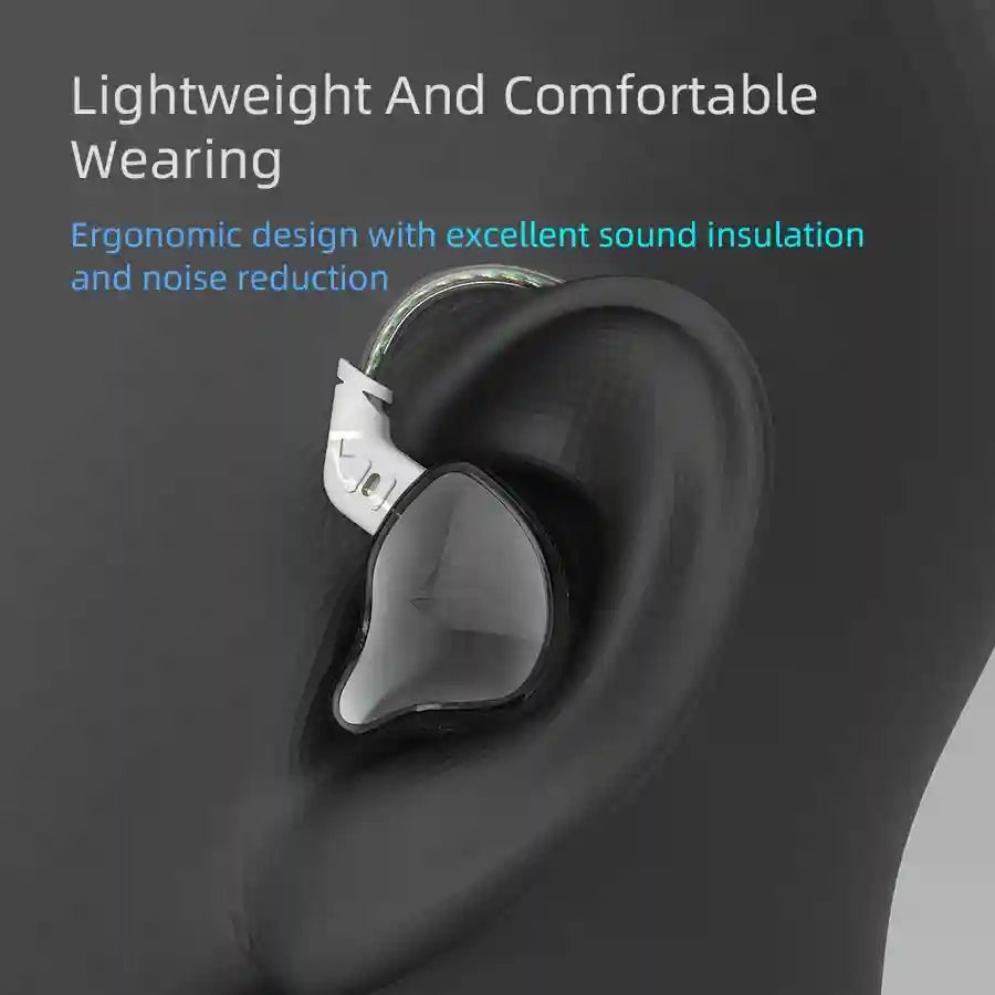 Wired In-Ear Monitors with Noise Isolation and Deep Bass Control Tidesmit