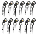 1 Meter Cable IP65 LED Garden Lawn Lamp Light 5W 10W Spike Landscape Lamp AC DC12V24V Warm White Blue Spot Lights 220V110V