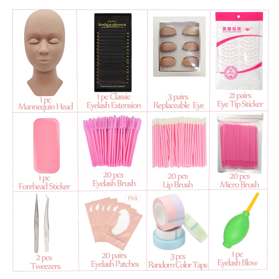 Tidesmit mannequin training head with removable eyelids for eyelash extension and face makeup practice detail view