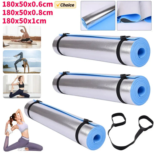 Thick EVA foam smart yoga mat, anti-skid exercise and fitness mat for Pilates and gymnastics in various thicknesses.