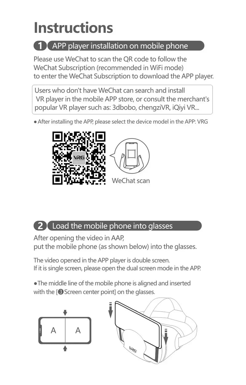 VR Headset for Smartphones - Lightweight 3D Virtual Reality Glasses Tidesmit