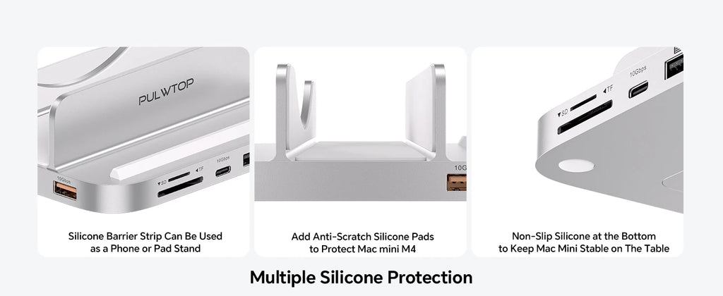 Mac Mini M4 Docking Station with 4K HDMI and M.2 SSD Expansion Tidesmit