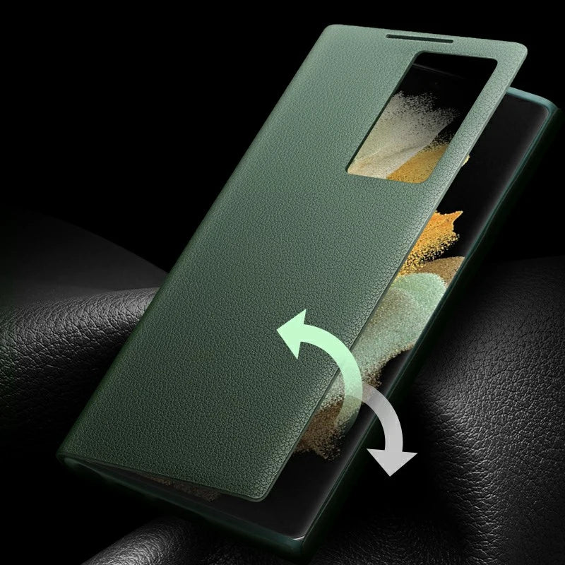 Samsung Galaxy S22+ Leather Case - Slim Fit Shock-Absorbing Cover Tidesmit