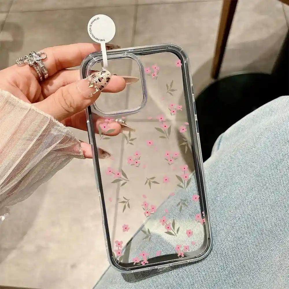 Floral iPhone 15 Pro Case - Slim Shock-Absorbing Cover with Drop Protection 1NG90 Tidesmit