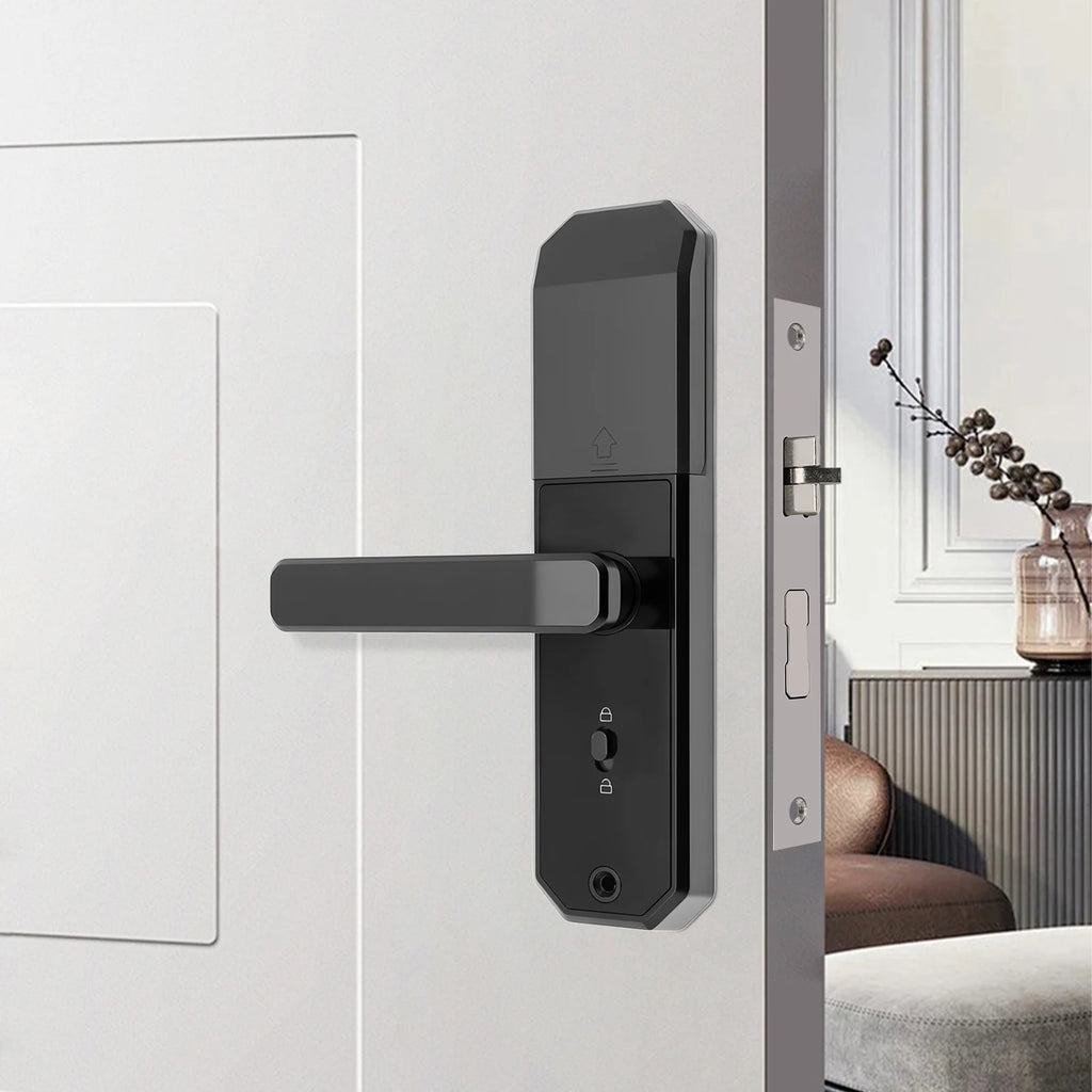 Smart Door Lock Fingerprints passwords 4 Unlock Methods 15 Month Battery  200 User Capacity for Home Office Apartment Security