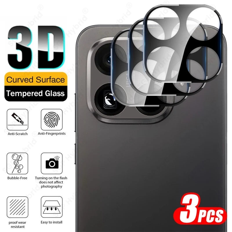 Xiaomi 15T Pro Camera Lens Protector 3D Tempered Glass by Tidesmit 3Pieces Tidesmit