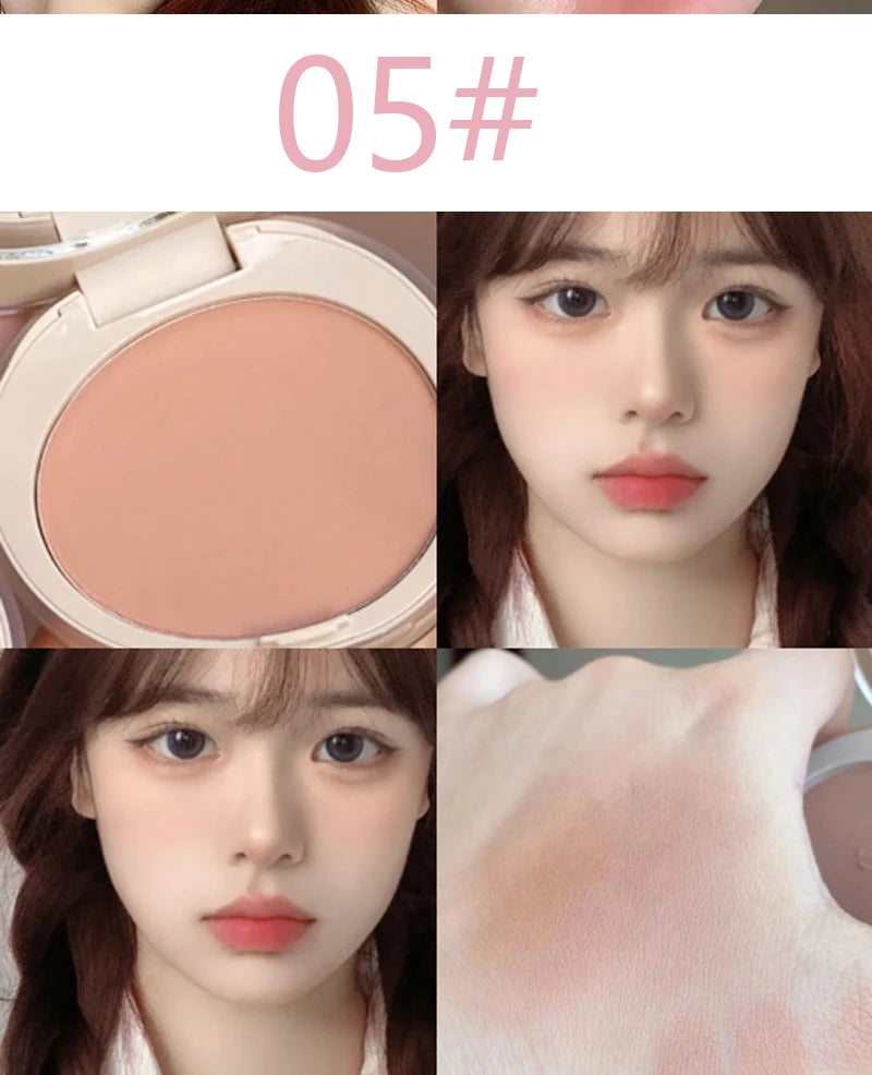 Tidesmit HERORANGE HR526 waterproof monochromatic blush texture close-up for long-lasting face makeup