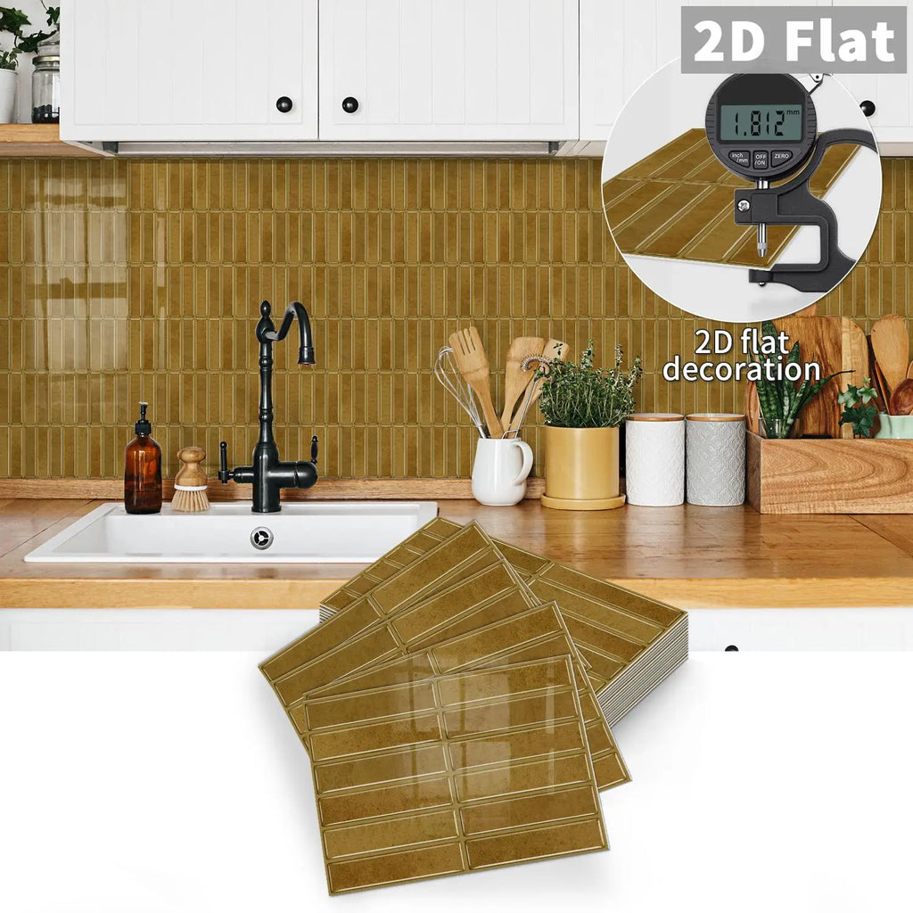 Self-adhesive tile decals, peel-and-stick tile stickers, splash-proof wall decor for kitchens and bathrooms, bedroom decor