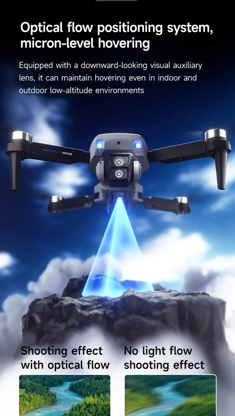 4K Camera Drone - M2 Foldable Quadcopter with Optical Flow Tidesmit