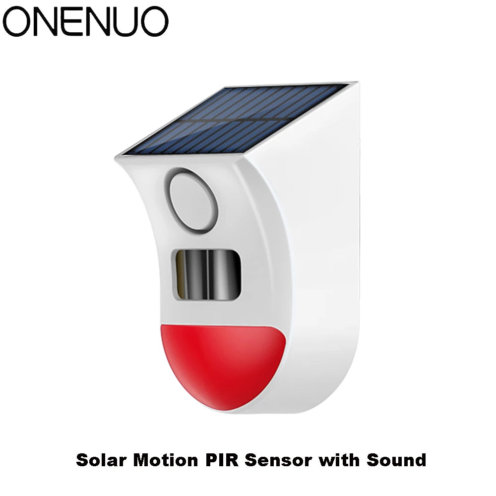 Solar WiFi Motion Sensor Alarm - Wireless Smart Home Security Siren Tidesmit