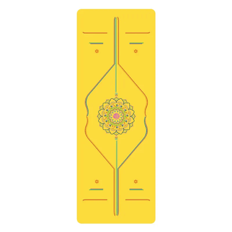 Rainbow Yoga Mat PU Natural Rubber Non-slip Sports Fitness Mat