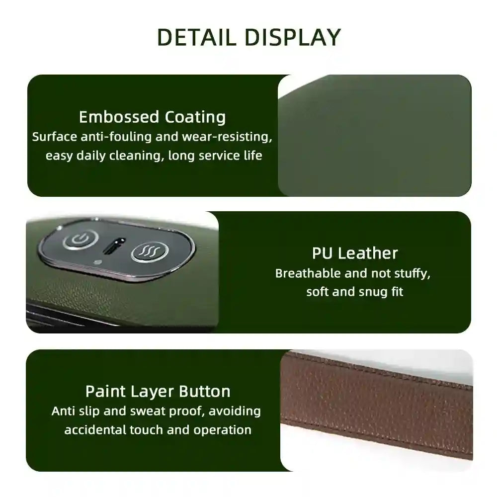 Wireless Neck and Shoulder Massager: Deep Tissue Rechargeable Relief - Green Body Shaping Massage Equipment Tidesmit