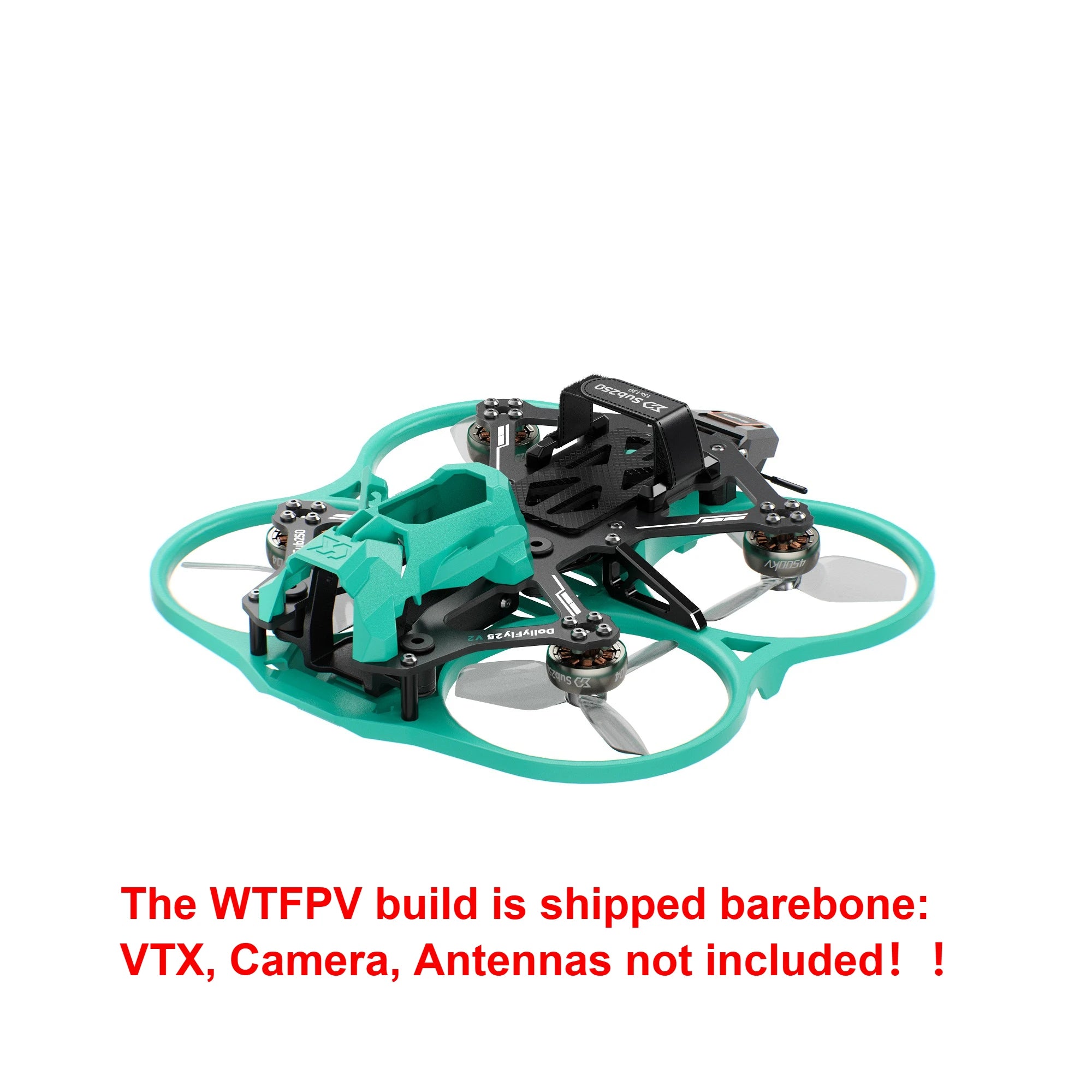 2.5 Inch CineWhoop FPV Drone with 4K 120fps Camera and GPS Tidesmit