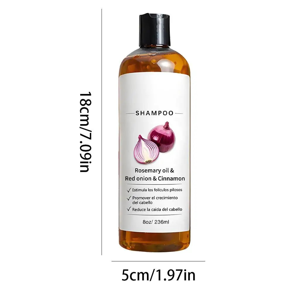 236ML 1/2PCS Rosemary Red Onion Shampoo Anti Hair Loss Promote Thicker Stronger excalvo Shampoo Hair Product Hair Care