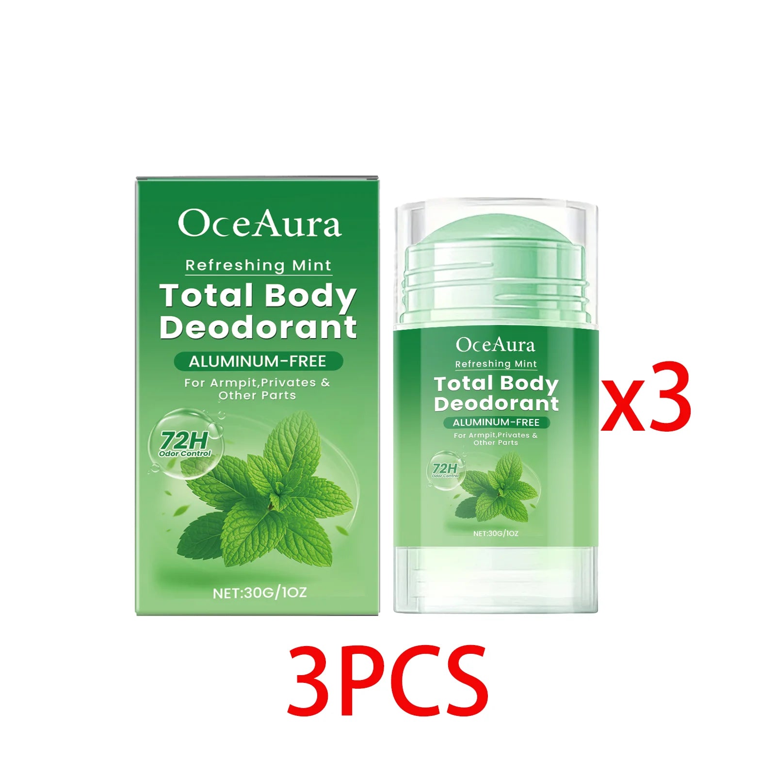 Tidesmit mint fragrance antiperspirant deodorant stick for lasting body odor protection and sweat control.