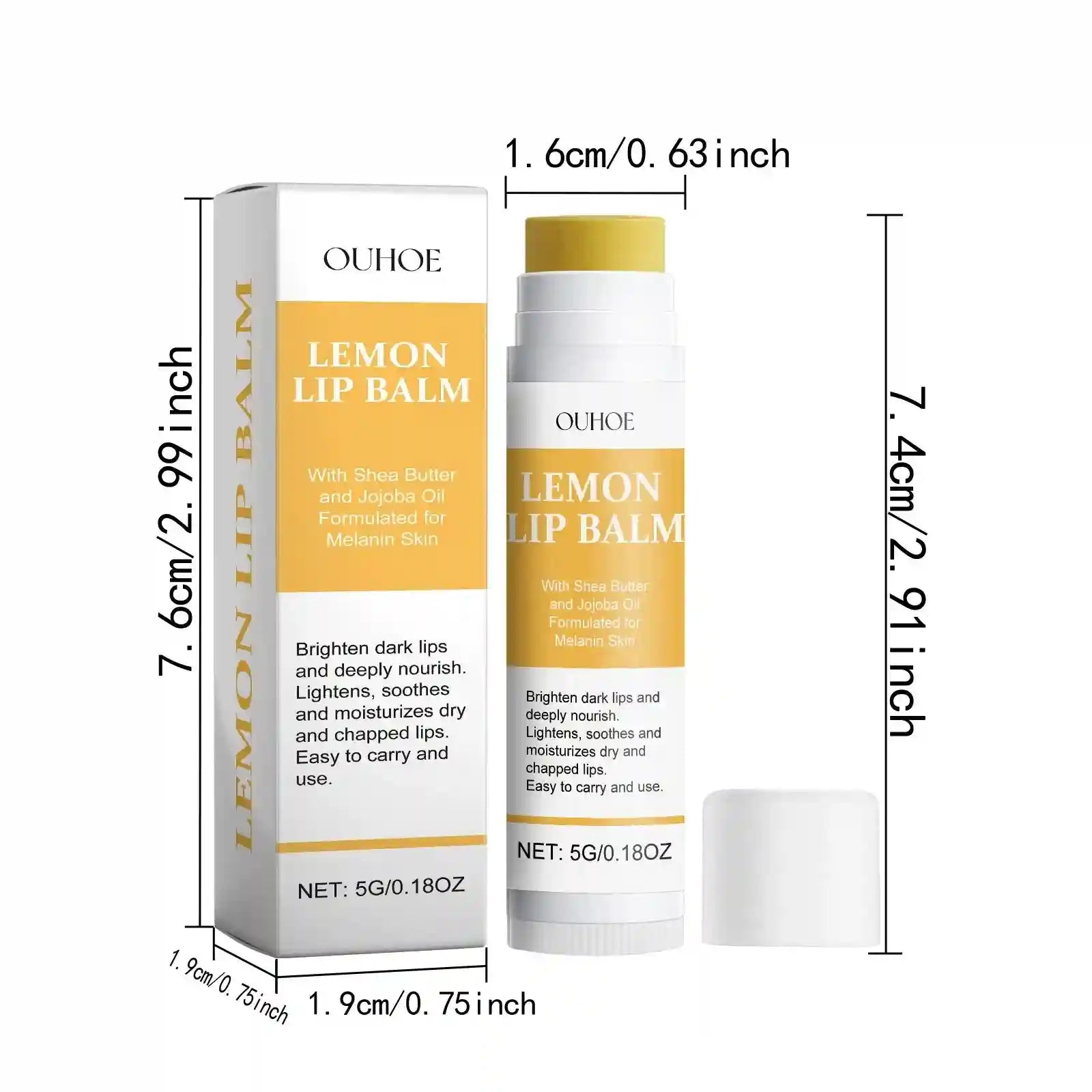 Dark Lip Lightening Balm – Moisturizing Exfoliating Lip Treatment Lip Care Tidesmit