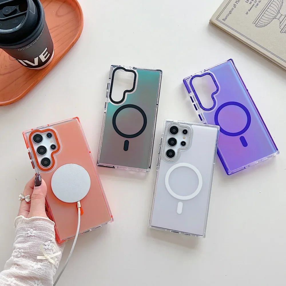 MagSafe Phone Case for Samsung S25 Ultra with Metal Lens Cover Tidesmit