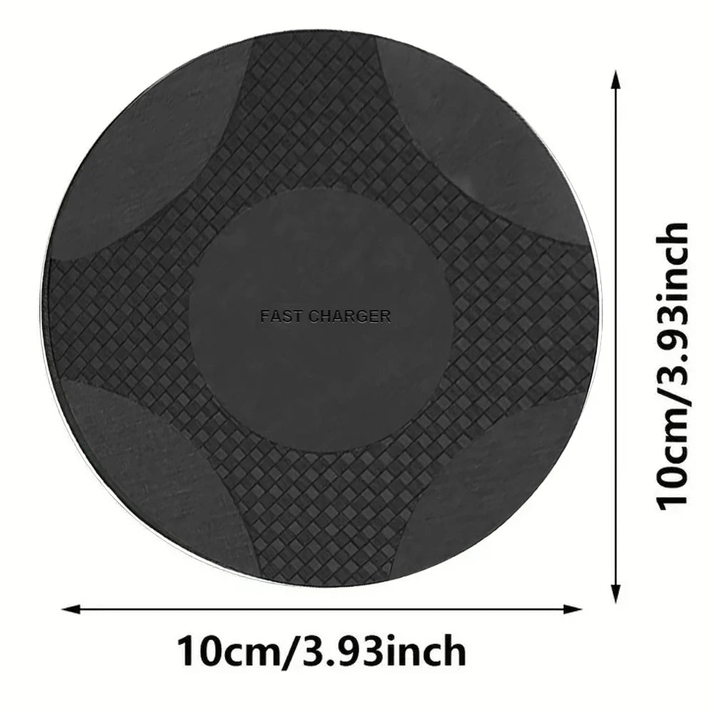 Fast Wireless Charger Pad - Qi Certified for iPhone and Samsung Tidesmit