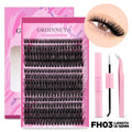 DIY Lash Extension Kit with Bond and Seal - Pro Cluster Set Lip Care Lash Set-FH03 Tidesmit