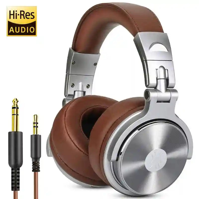 Studio Monitor Wired Headphones - High-Res Audio Pro-10/50 Series Pro-30-Silver Tidesmit