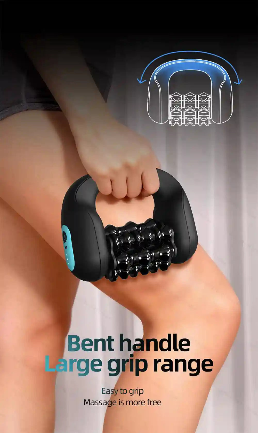 Electric Massage Roller | 3-Speed Deep Tissue Muscle Recovery Device Massage Roller Tidesmit