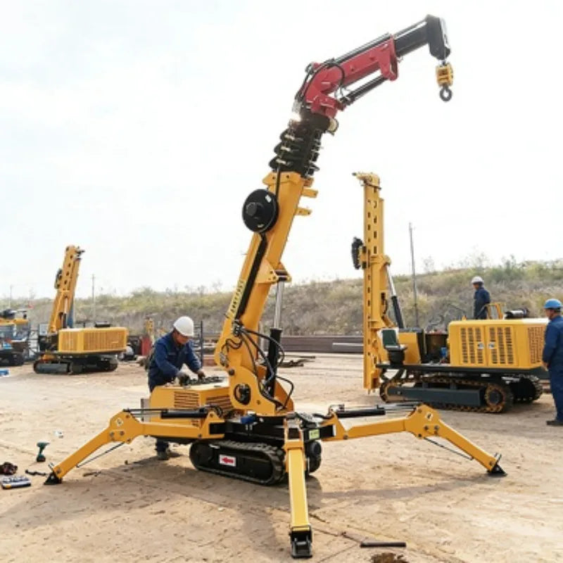 Customizable 3T Spider Crane Lifting Crane with 3m Fly Jib for Special Heavy Duty Industrial Lifting Requirements