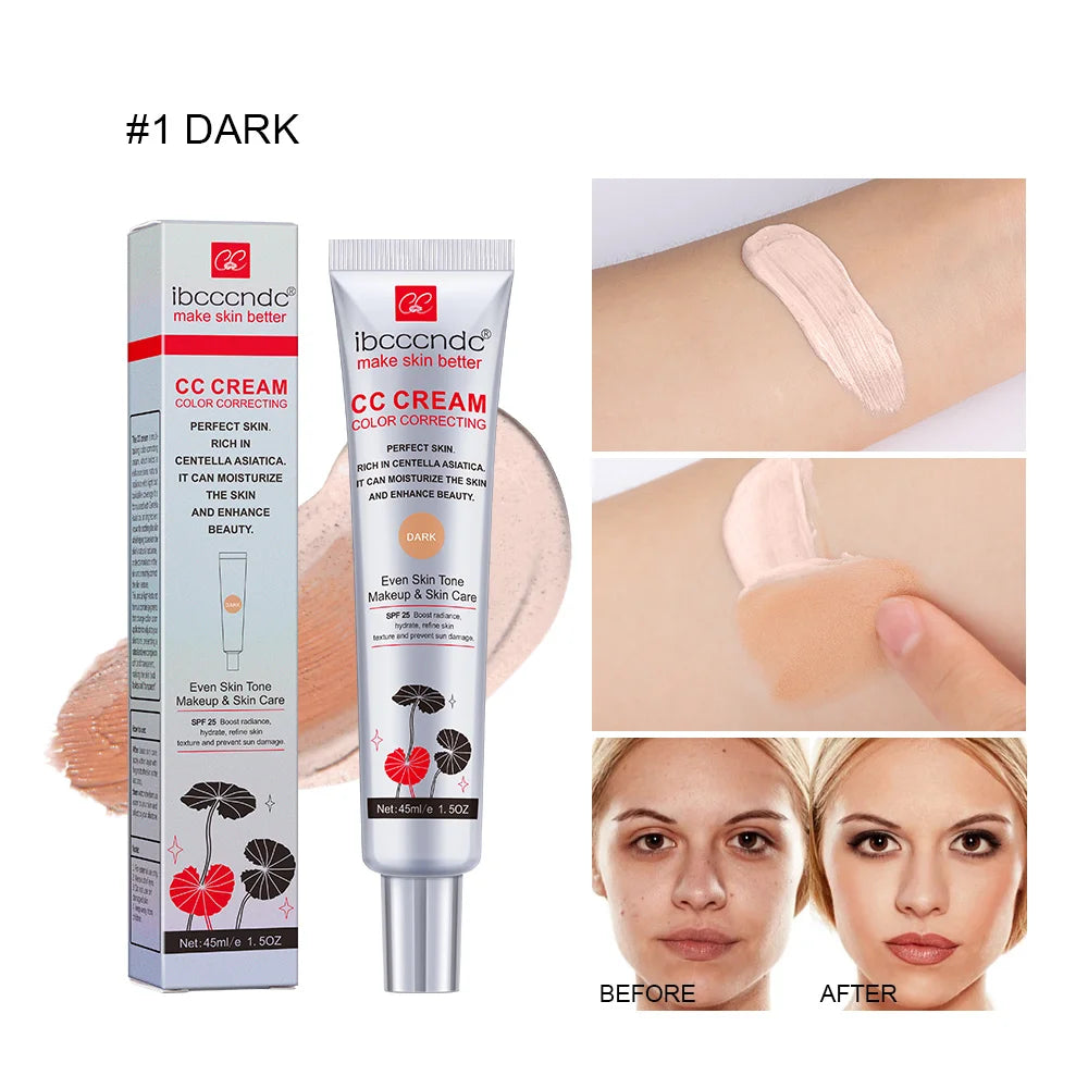 Tidesmit waterproof moisturizing CC cream face makeup texture close-up for long-lasting sweat-proof skin coverage
