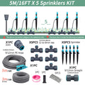 3/8" 12mm PE Hose 360° Adjustable 2-in-1 Misting Quick Connect Sprinkler Micro Dripper Sprayer Garden Irrigation Watering System
