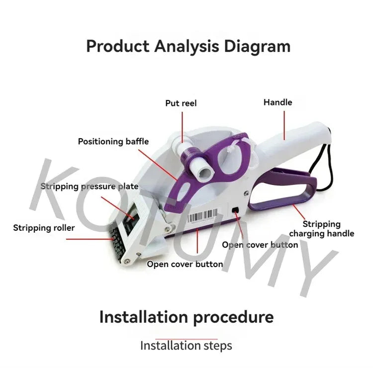 Self Adhesive Labeling Machine Manual Barcode Labeling Machine Fast Handheld Semi-Automatic Manual Labeling Machine