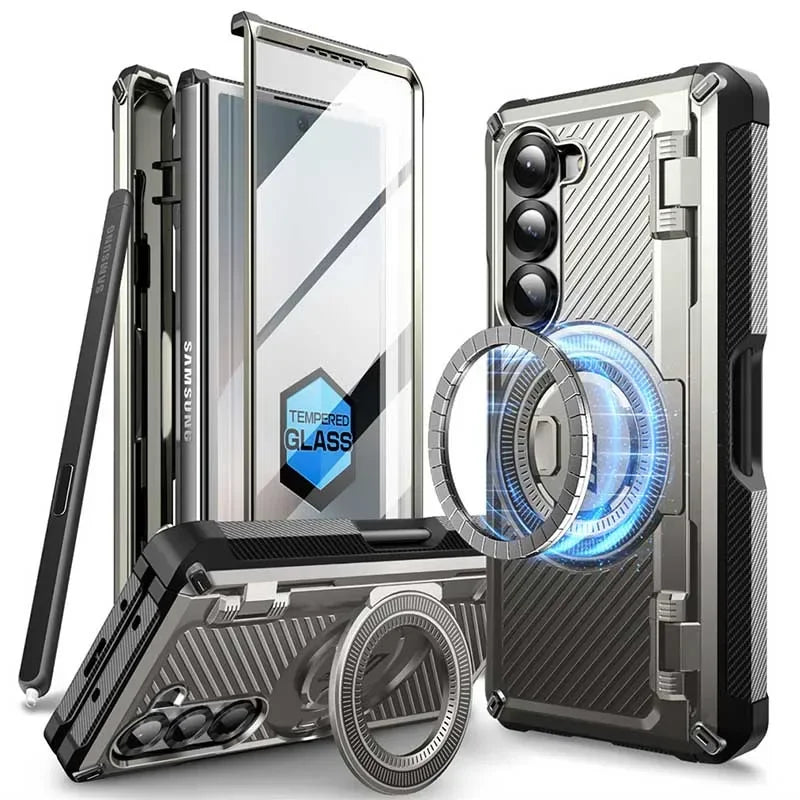 Samsung Galaxy Z Fold 6 Rugged Case with Screen Protector Tigray China Mainland Pc + tpu Tidesmit
