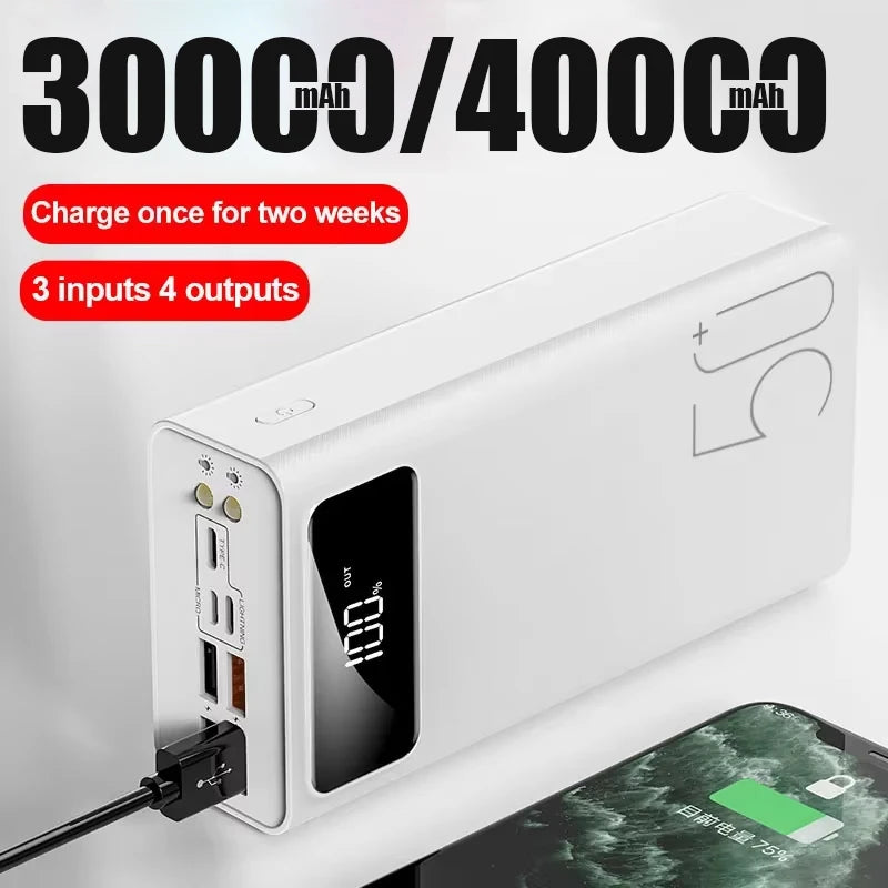 Tidesmit 40000mAh Portable Fast Charging Power Bank - USB-C PD Battery Tidesmit