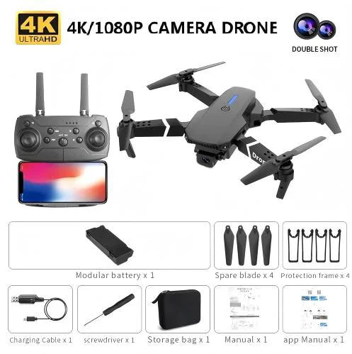 4K Foldable Camera Drone with Obstacle Avoidance | Tidesmit Black-1 Camera-1B Tidesmit