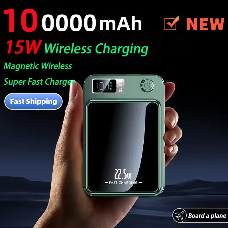 Tidesmit 100000mAh Magnetic Fast Charging Power Bank - High Capacity Tidesmit