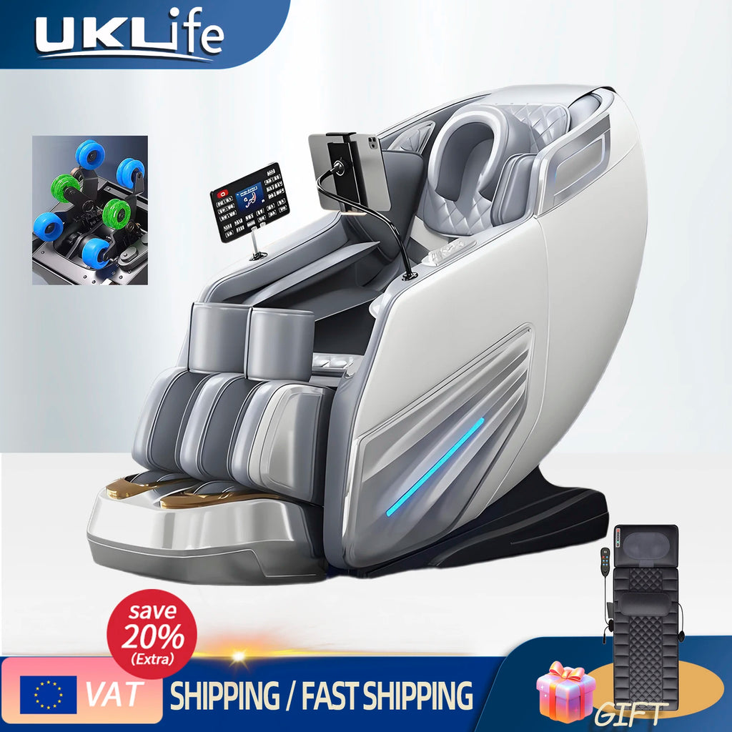 6D SL-Track Full Body Massage Chair - Deep Tissue Heat Therapy Body Shaping Massage Equipment Tidesmit
