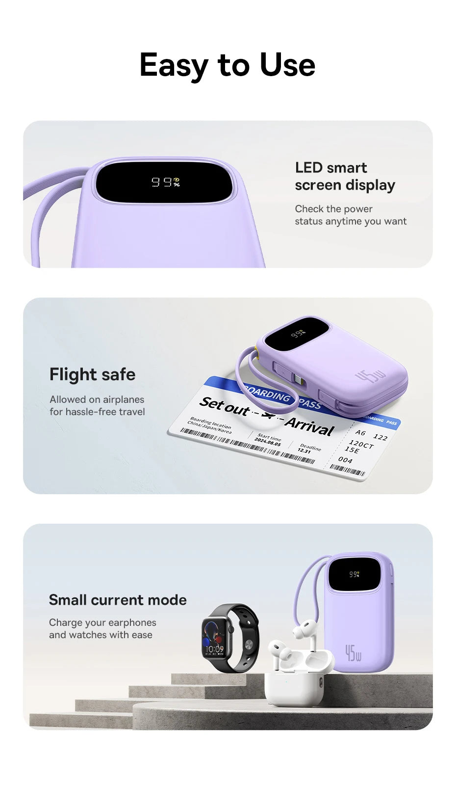 20000mAh Portable Charger with Fast Charging PD Power Delivery Tidesmit