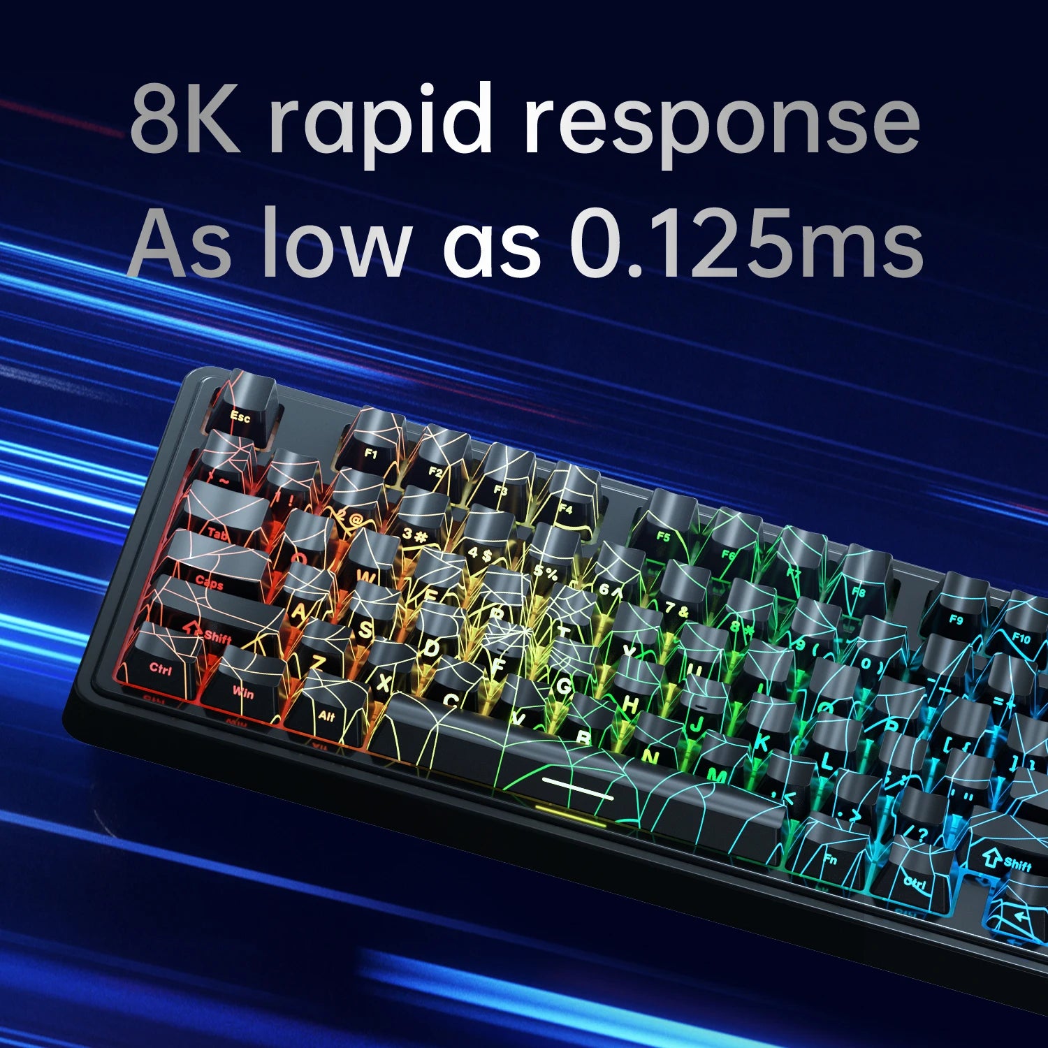 AJAZZ AK980 MAX HE 8K - New Magnetic Switch Type-C - Wired Only - Computer Gaming Keyboard Upgrade Gasket Mechanical Keyboard