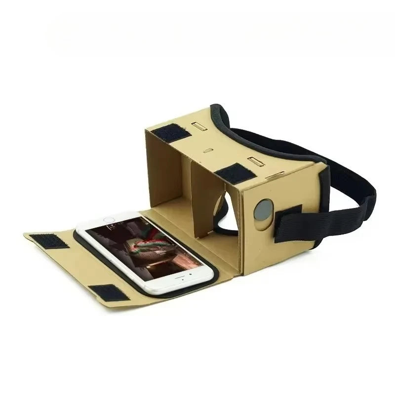 Google Cardboard VR Headset - 25mm Lens Smartphone Virtual Reality Viewer Tidesmit
