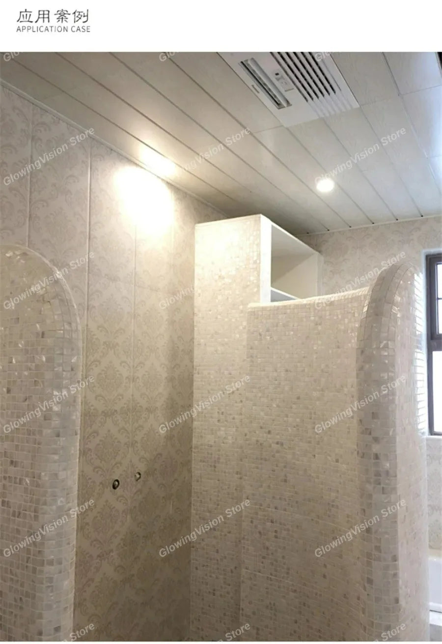 30 CM Natural Shell Mosaic Tile Sticker Sheet Mother of Pearl Wallpaper Tile for Interior Decoration Bathroom Kitchen Wall Tiles