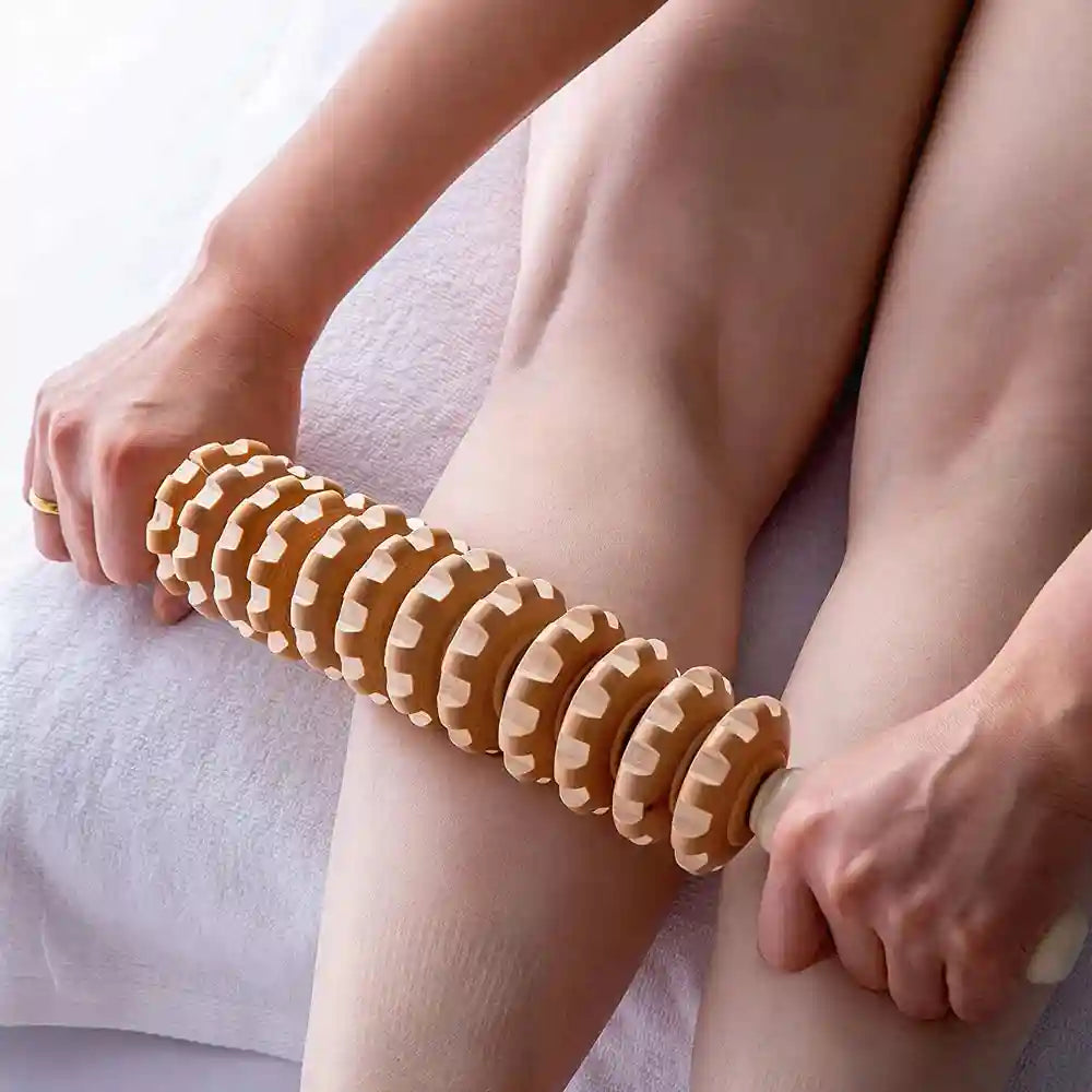 Wood Therapy Massage Roller for Lymphatic Drainage | 12 Rollers Eye Massage Instrument Tidesmit