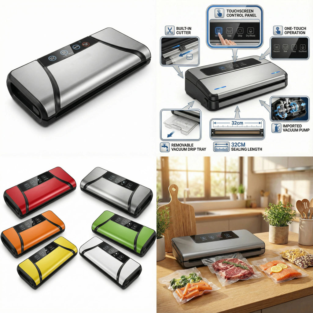 Vacuum Sealer Professional Food Sealing Machine for Home & Commerical & Outdoor Preservation Direct Supplier