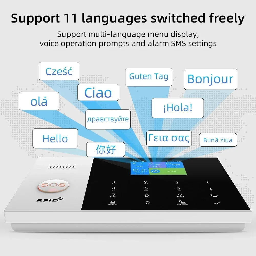 Wireless Home Alarm System with WiFi App Control & Smart Integration Tidesmit