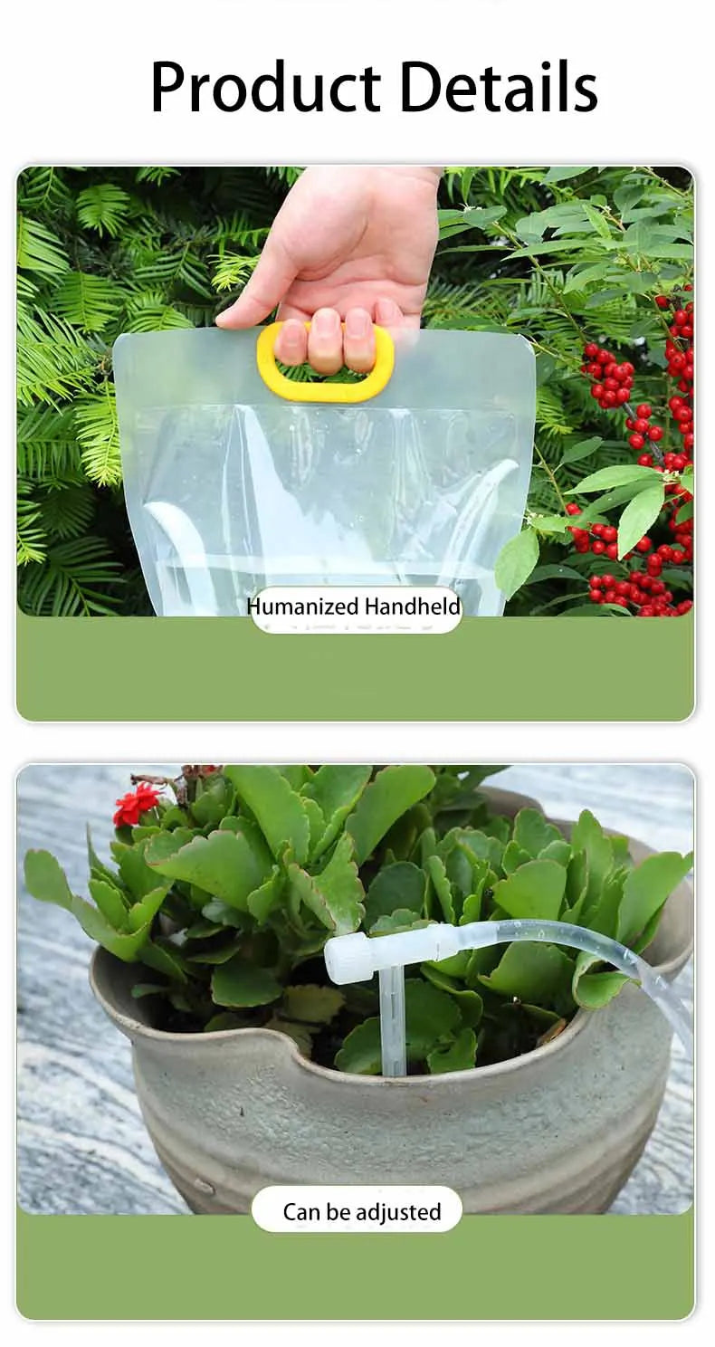 Plant Irrigation Bag Automatic Adjustable Dripping Rate Watering Bag Garden Watering Water Bag Plant Dripper Tools Kits
