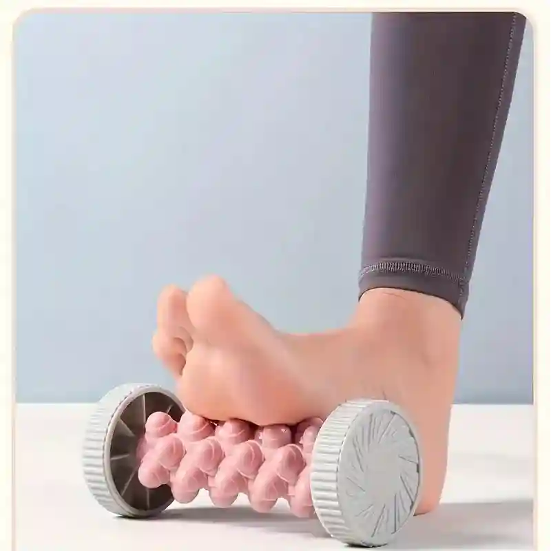 Foot Massage Roller for Plantar Fascia Relief - Ergonomic Manual Tool Massage Roller Pink Tidesmit