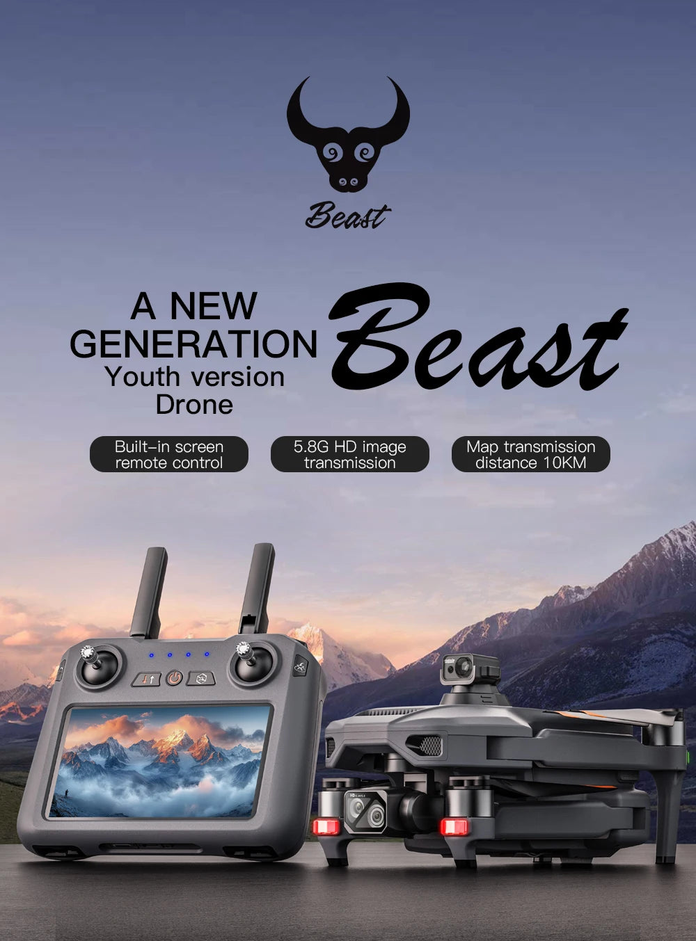 4K GPS Drone with Obstacle Avoidance - Foldable Quadcopter SG909 MAX Tidesmit