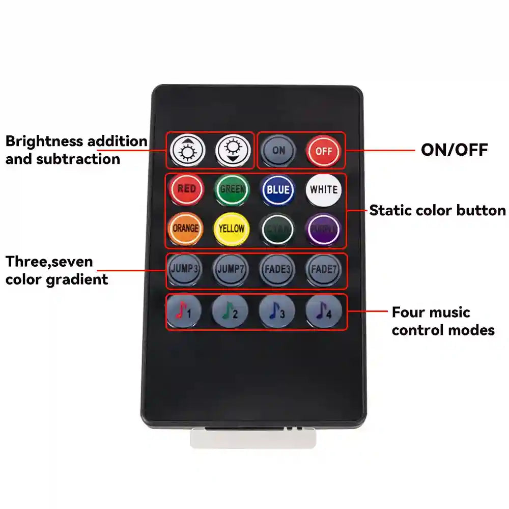 Tidesmit RGB LED Car Chassis Underglow Kit - App & Remote Control Tidesmit