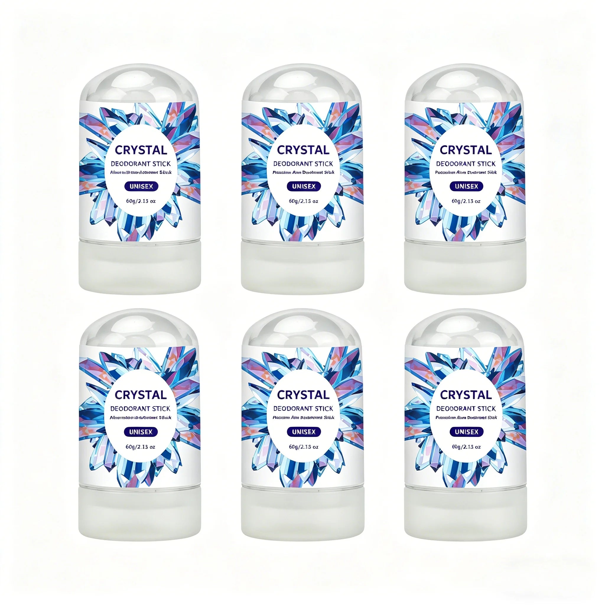 Tidesmit Crystal Alum Deodorant Stick 60g, unscented mineral salt antiperspirant for daily natural odor protection