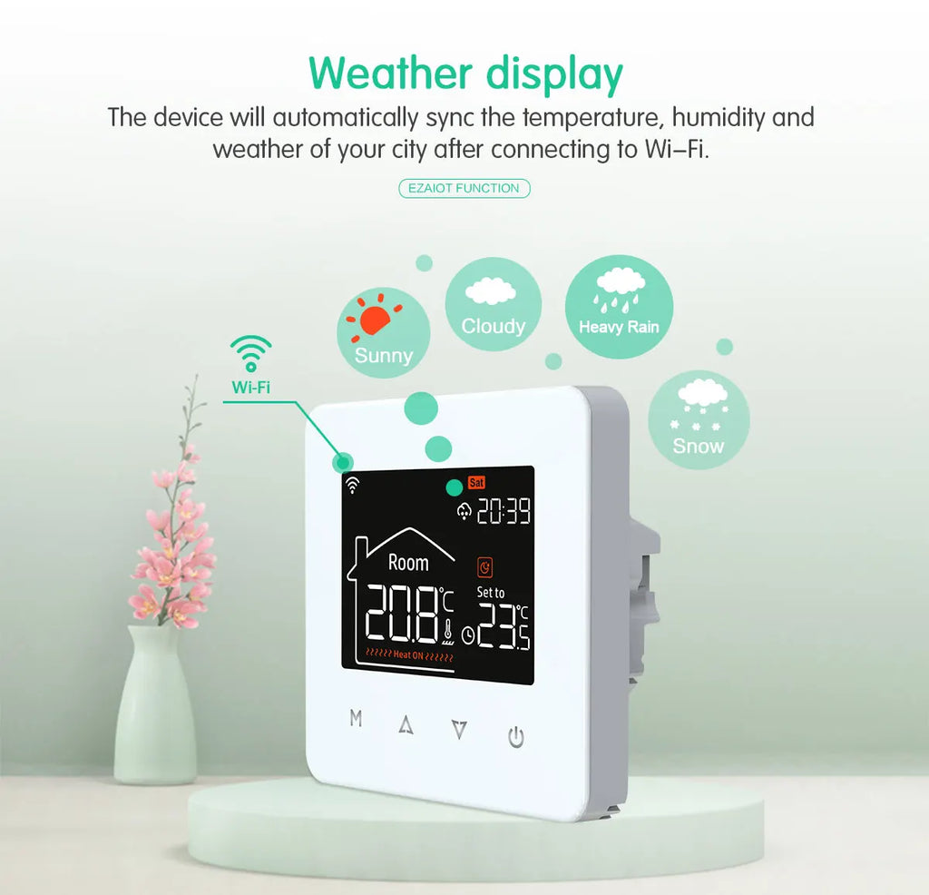WiFi Smart Thermostat for Electric & Water Floor Heating | Tidesmit Tidesmit