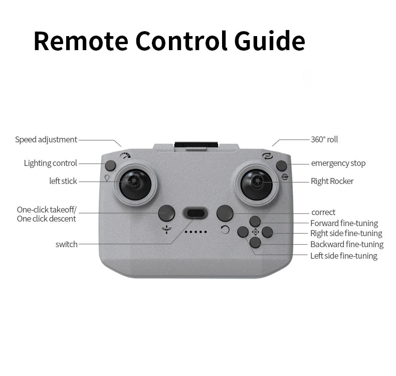 Mini Foldable Camera Drone with 4K Video - Compact Beginner Quadcopter Tidesmit